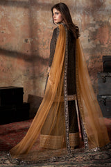 3-PC Embroidered Raw-Silk Suit  By Charizma