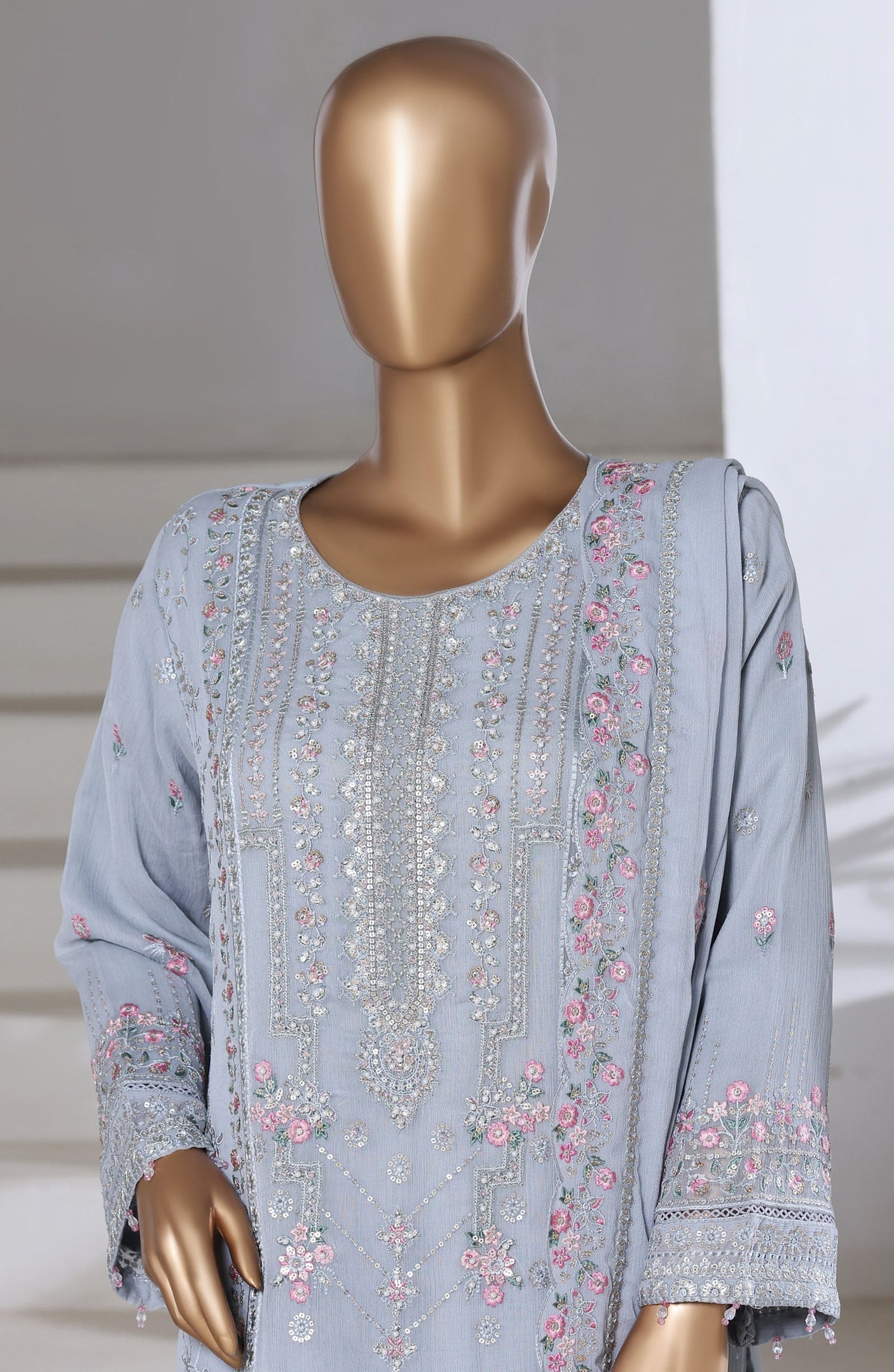 Luxury Embroidered Chiffon By Sadabahar