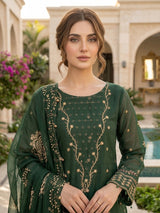 Cross Stitch Chiffon Embroidered Collection