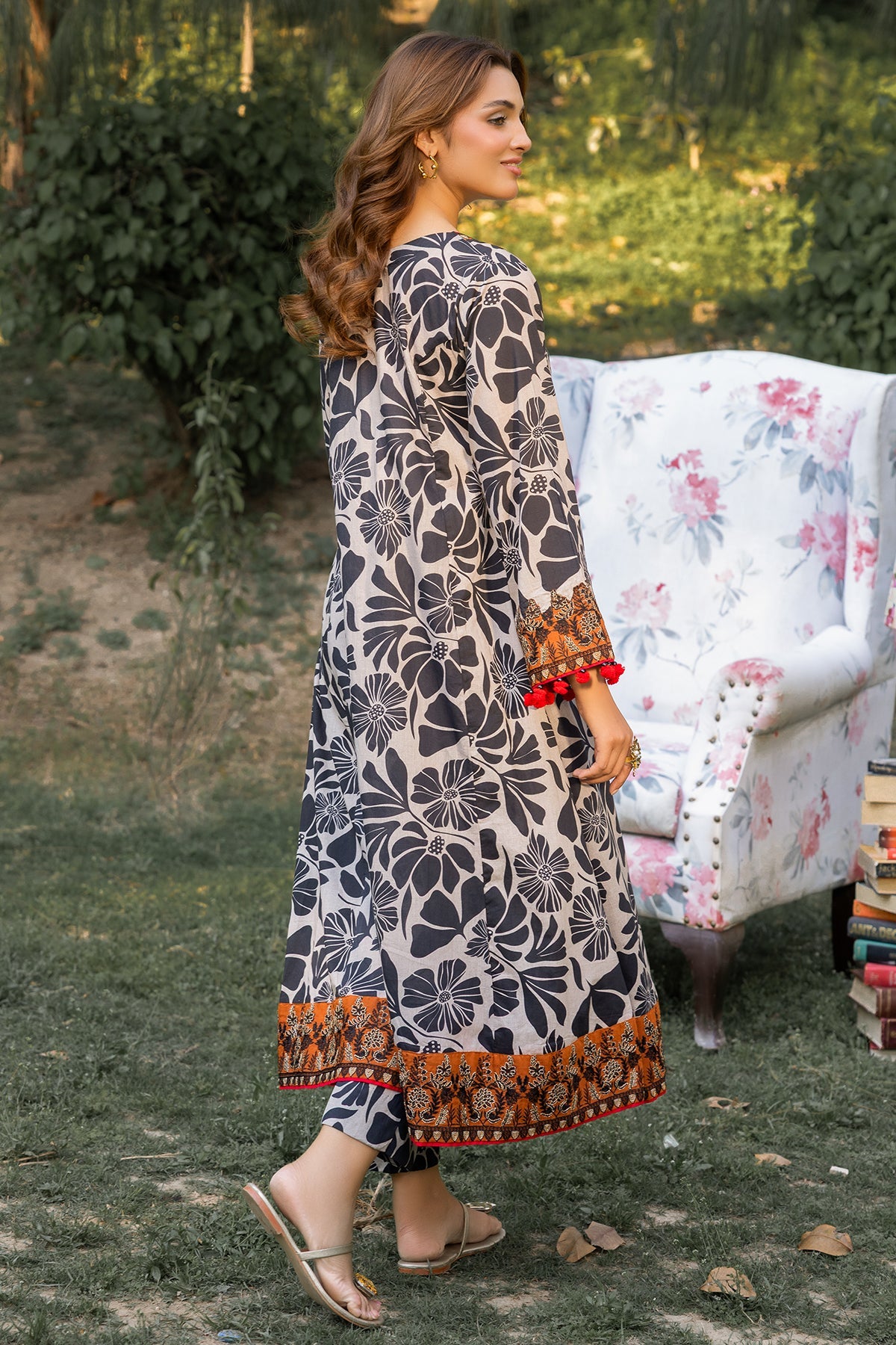 2-PC Embroidered Lawn Suit by Charizma