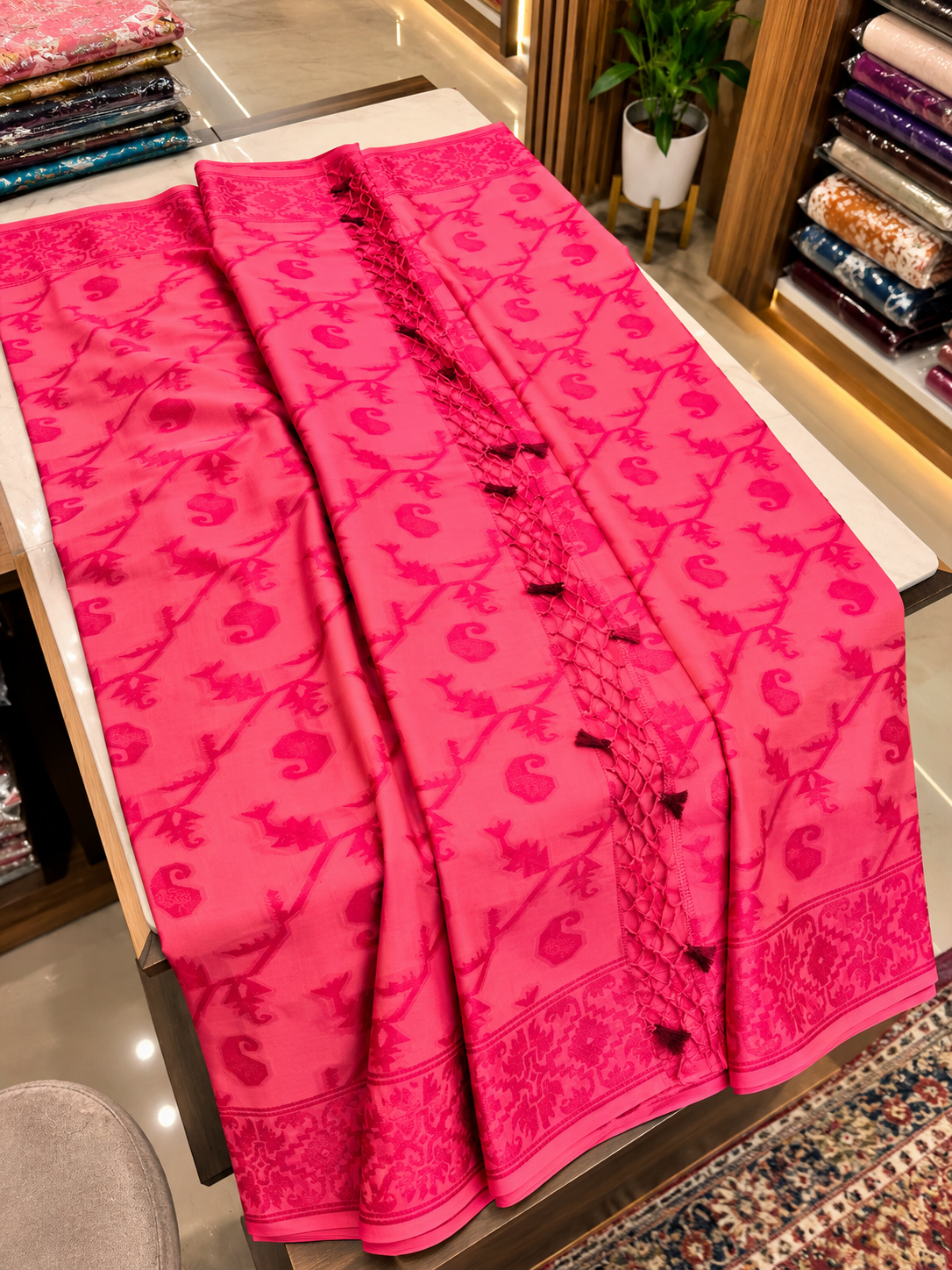 Indian Cotton Print Saree Without Blouse