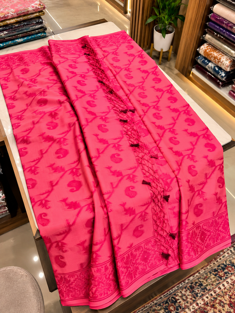 Indian Cotton Print Saree Without Blouse