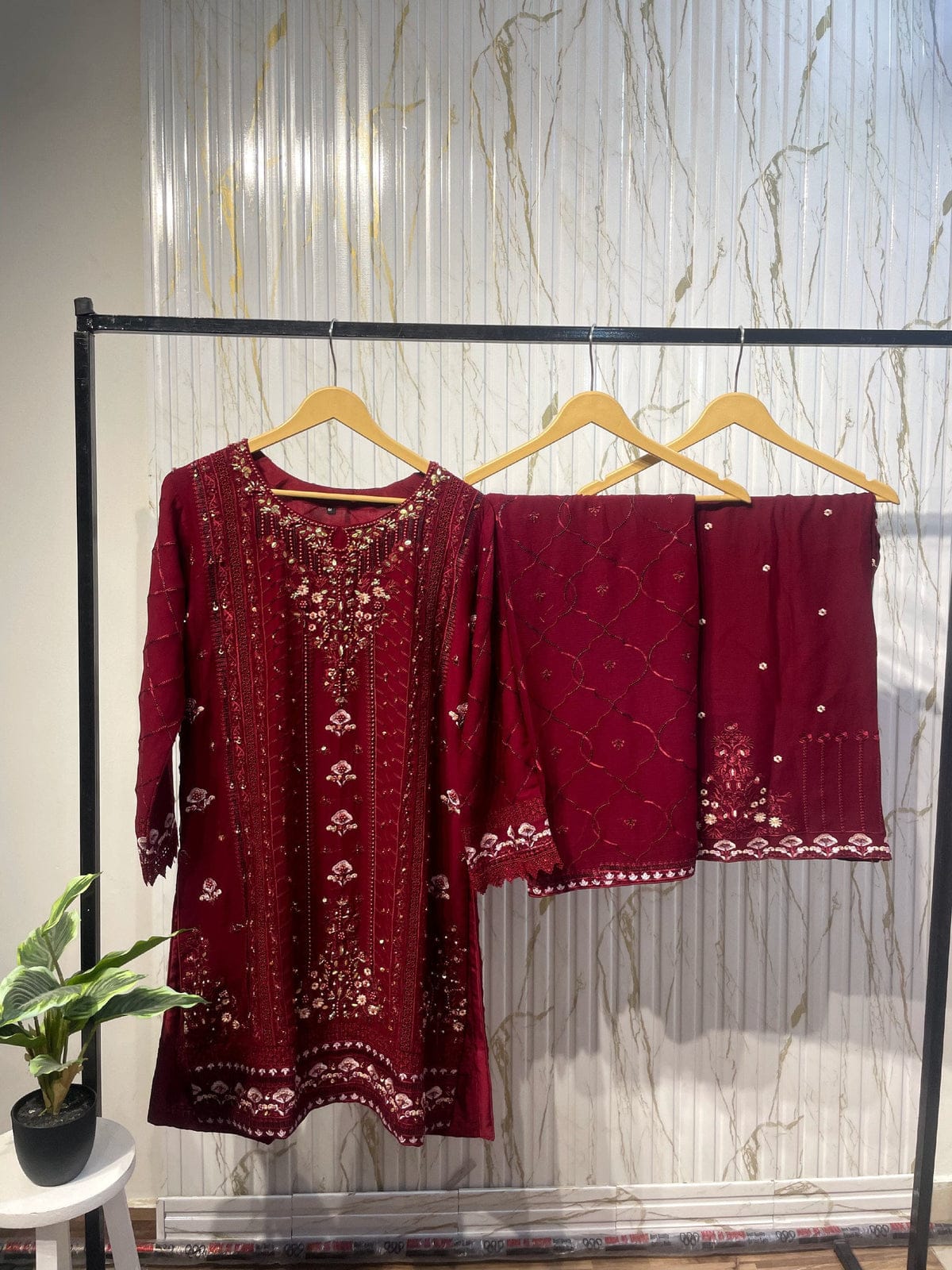 Luxury Embroidered Chiffon 3pcs