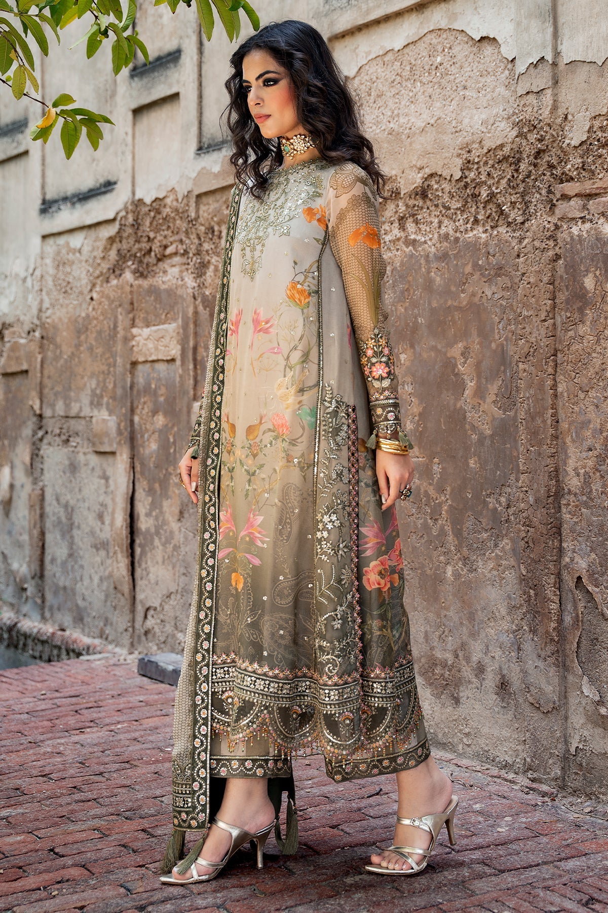 Vasal Embroidered Chiffon Suit By Charizma