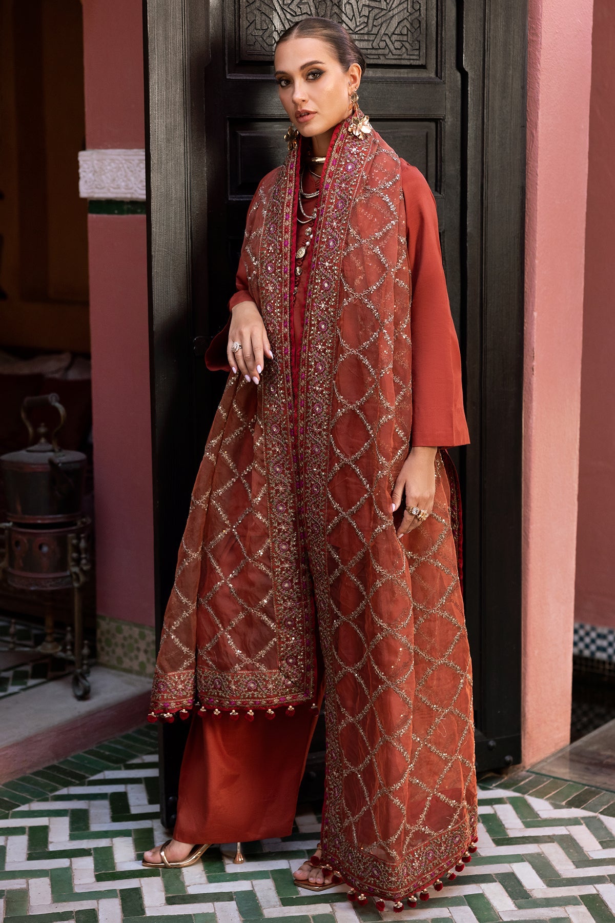 Charizma Luxury Embroidered Suit