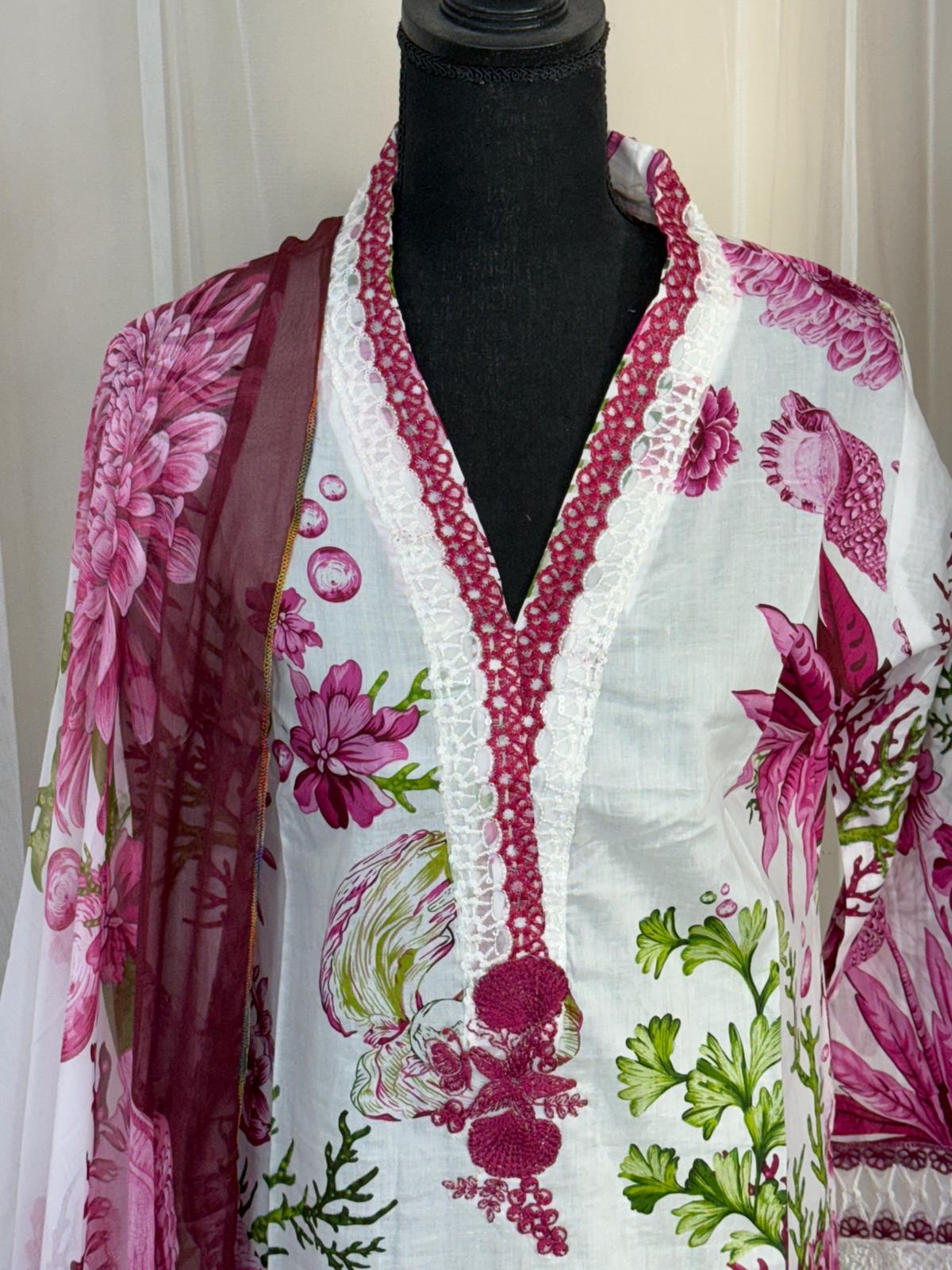 Luxury Embroidered Lawn Ready To Ship
