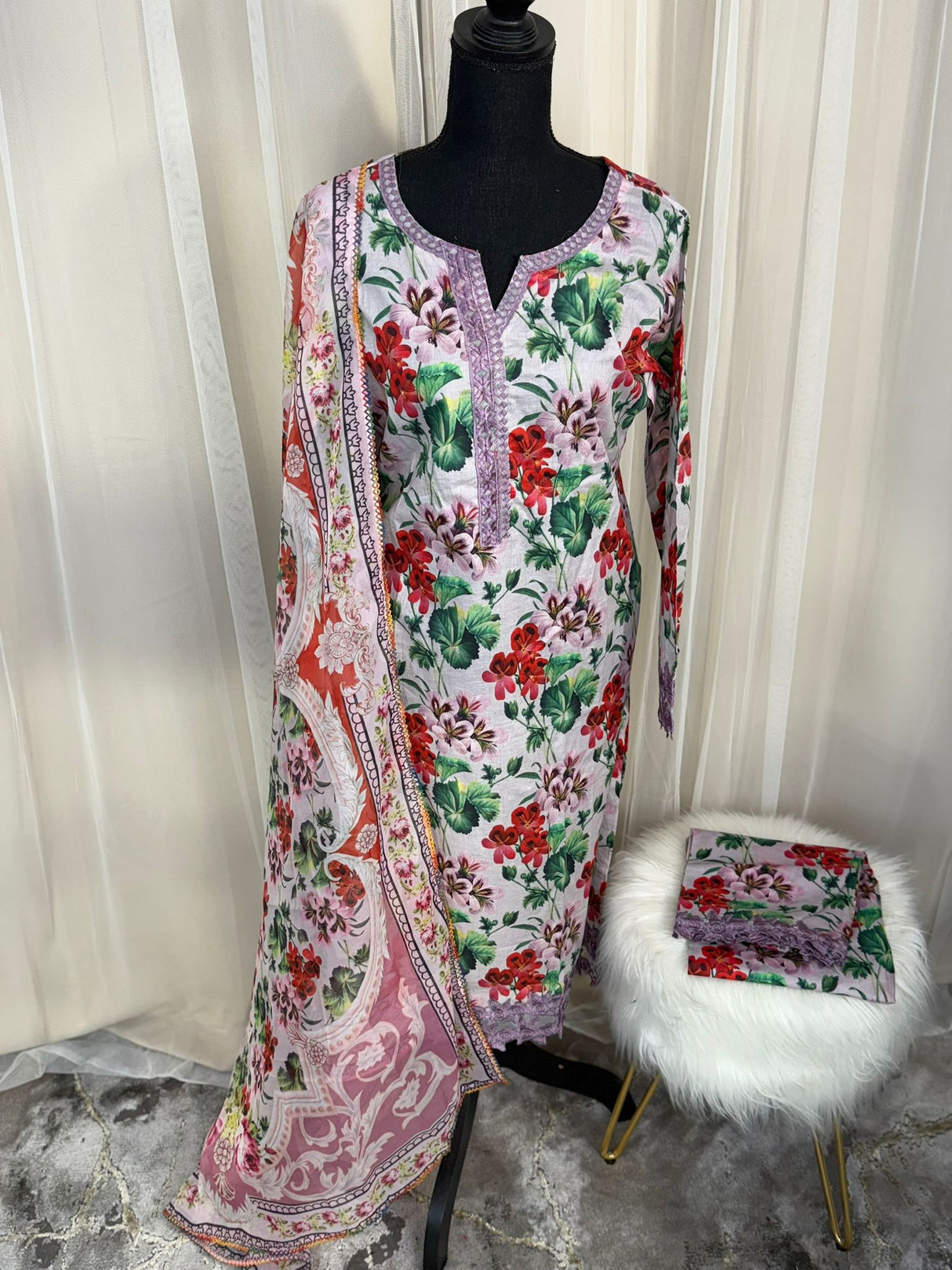 Luxury Embroidered Lawn Ready To Ship