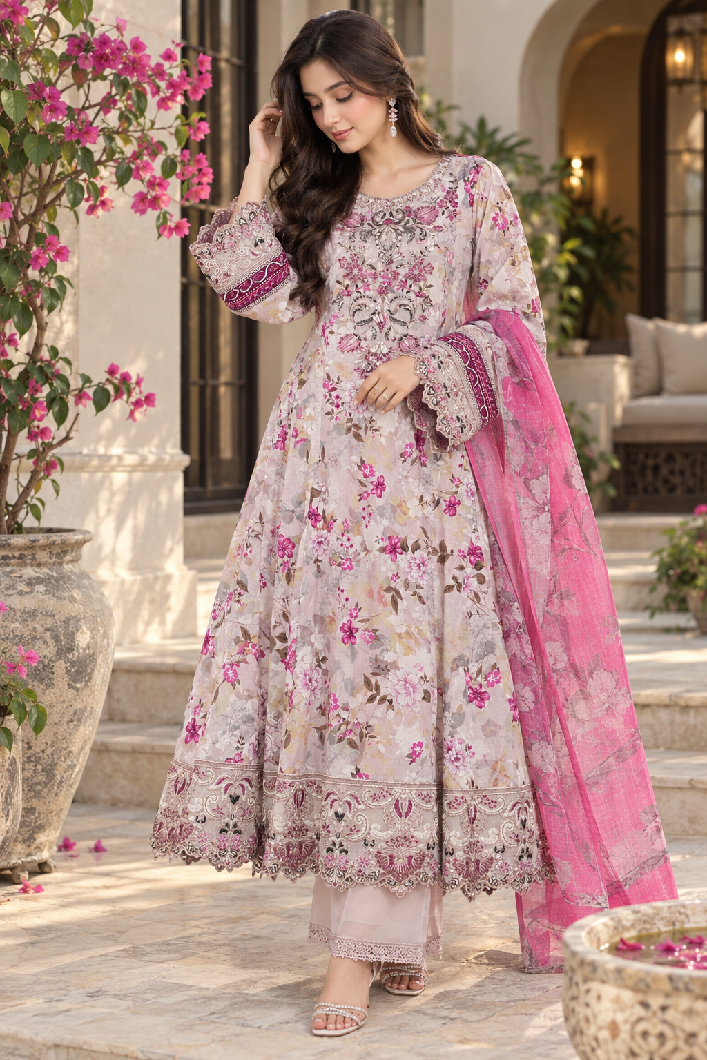 Munira Designers Embroidered Lawn