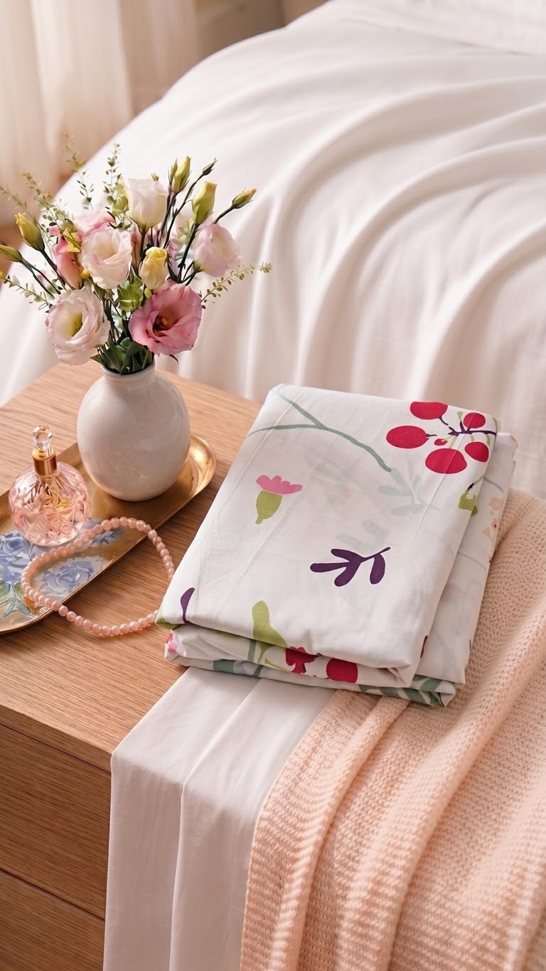 Pakistani King Size Bedsheet with Pillow Cover