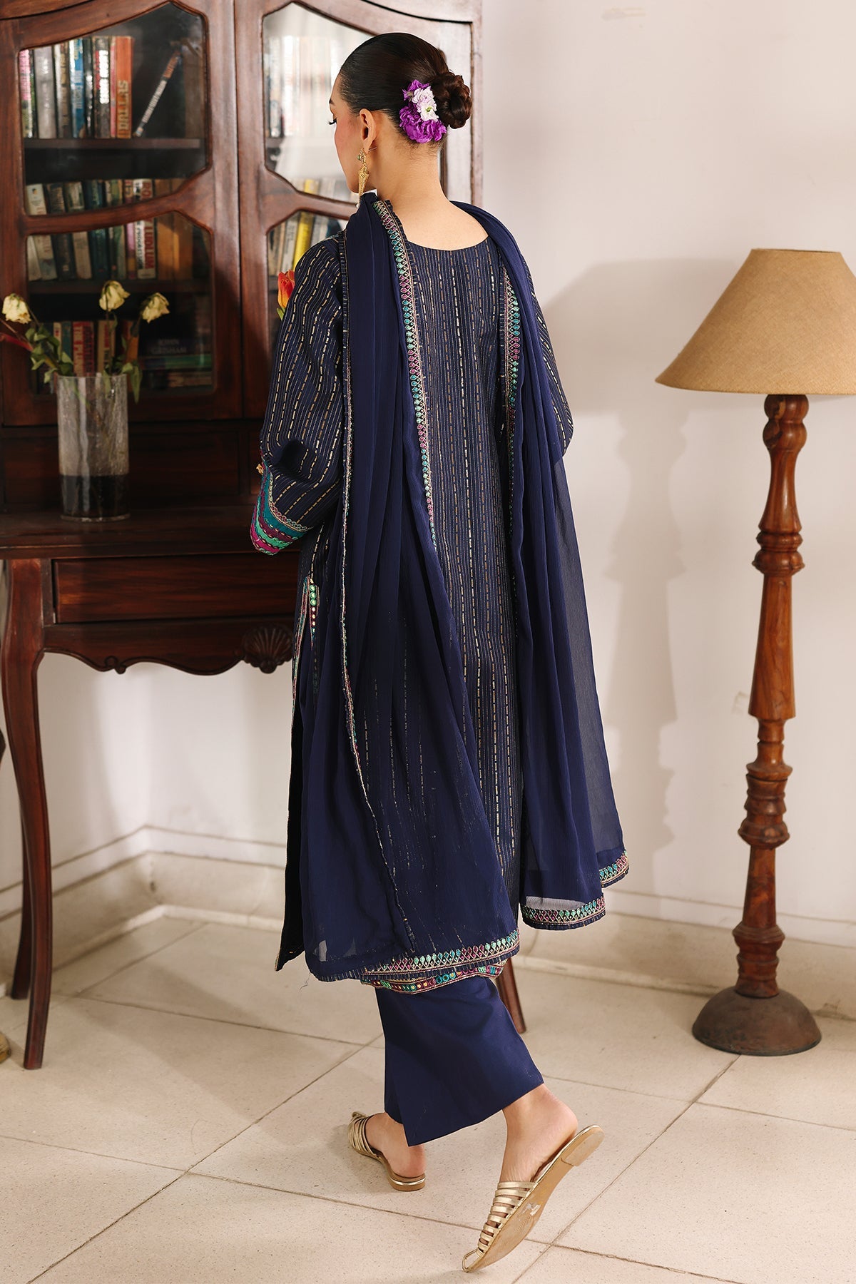 3-PC Embroidered Lawn Suit By Charizma