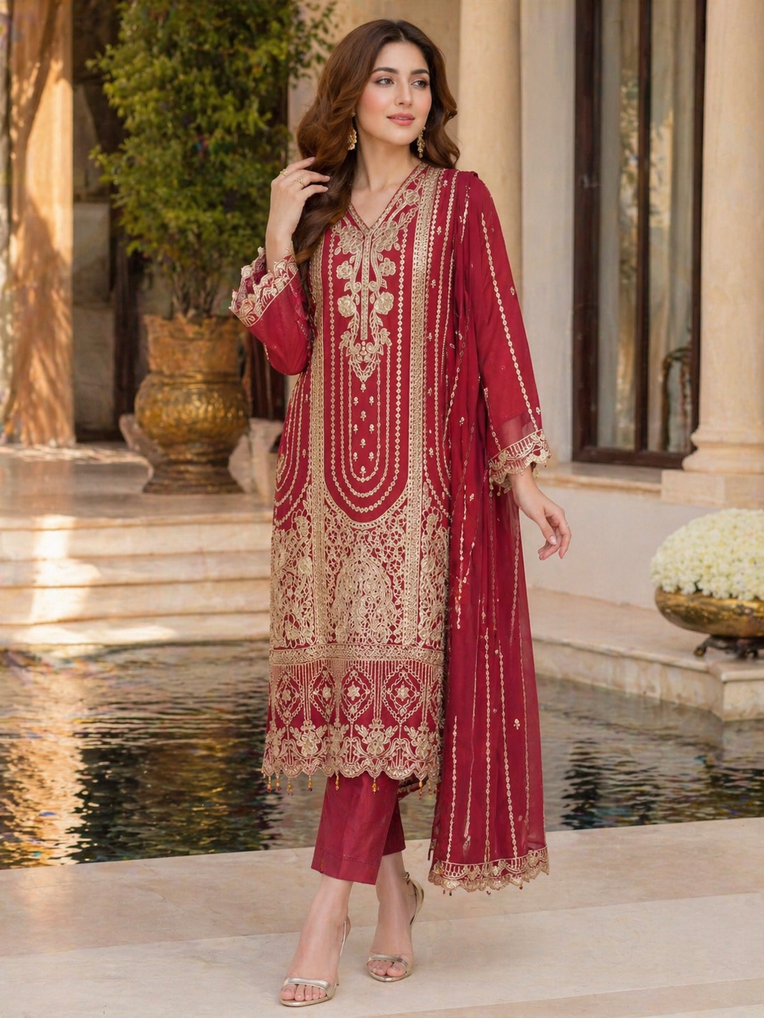 Bin Hameed Chiffon Embroidered Collection