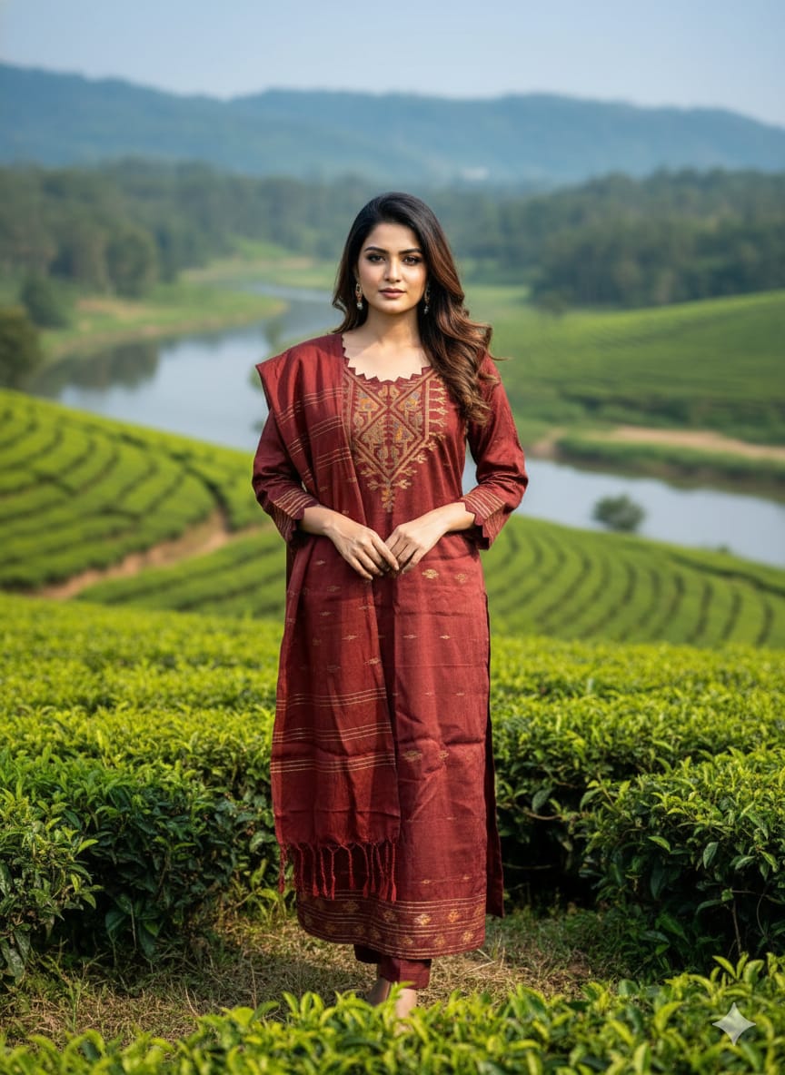 Bangladeshi Jamdani salwar kamiz