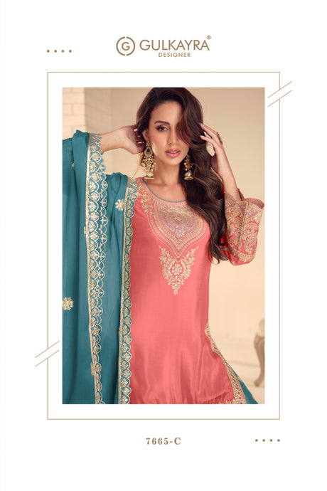 Pure Slik Sharara Suit