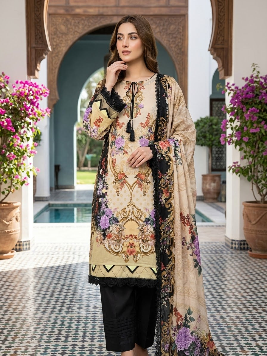 Jade Urbane Embroidered Lawn