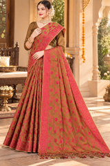 Indian Cotton Print Saree Without Blouse