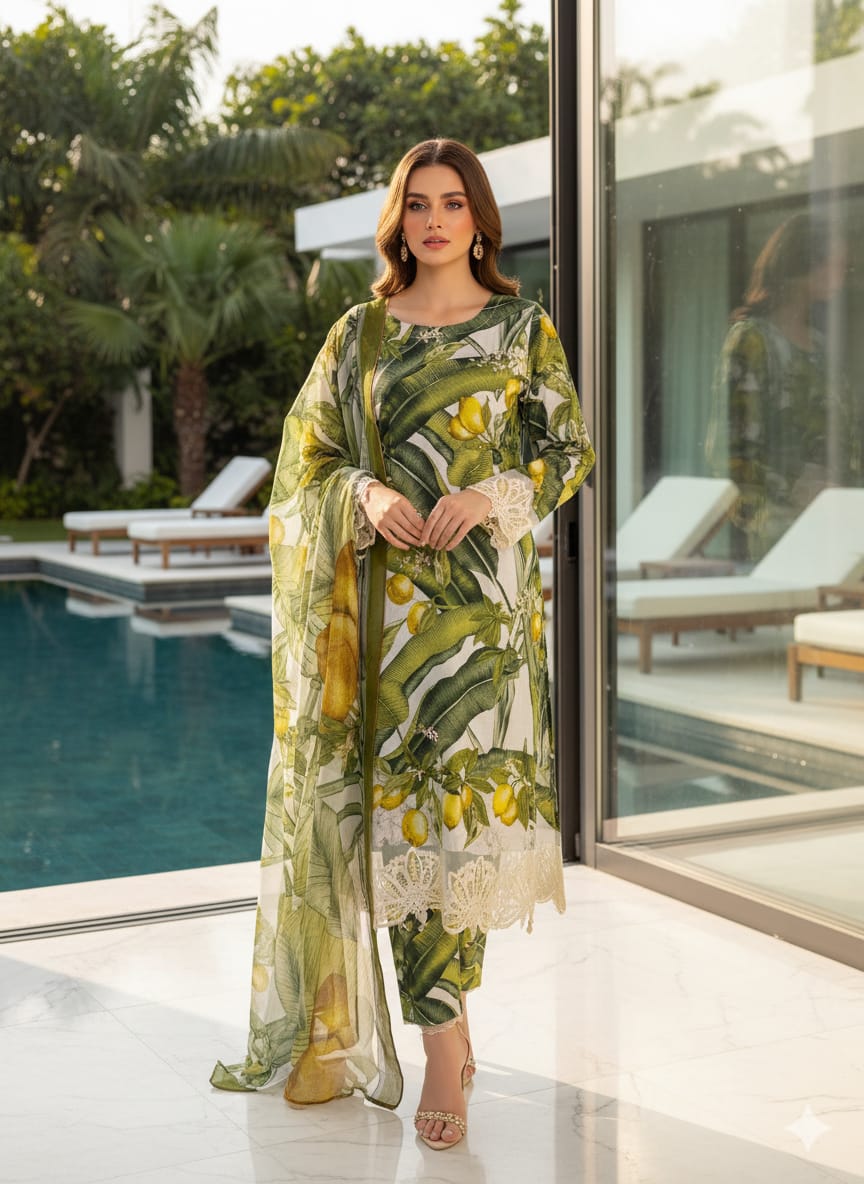 Luxury Embroidered Lawn Ready To Ship