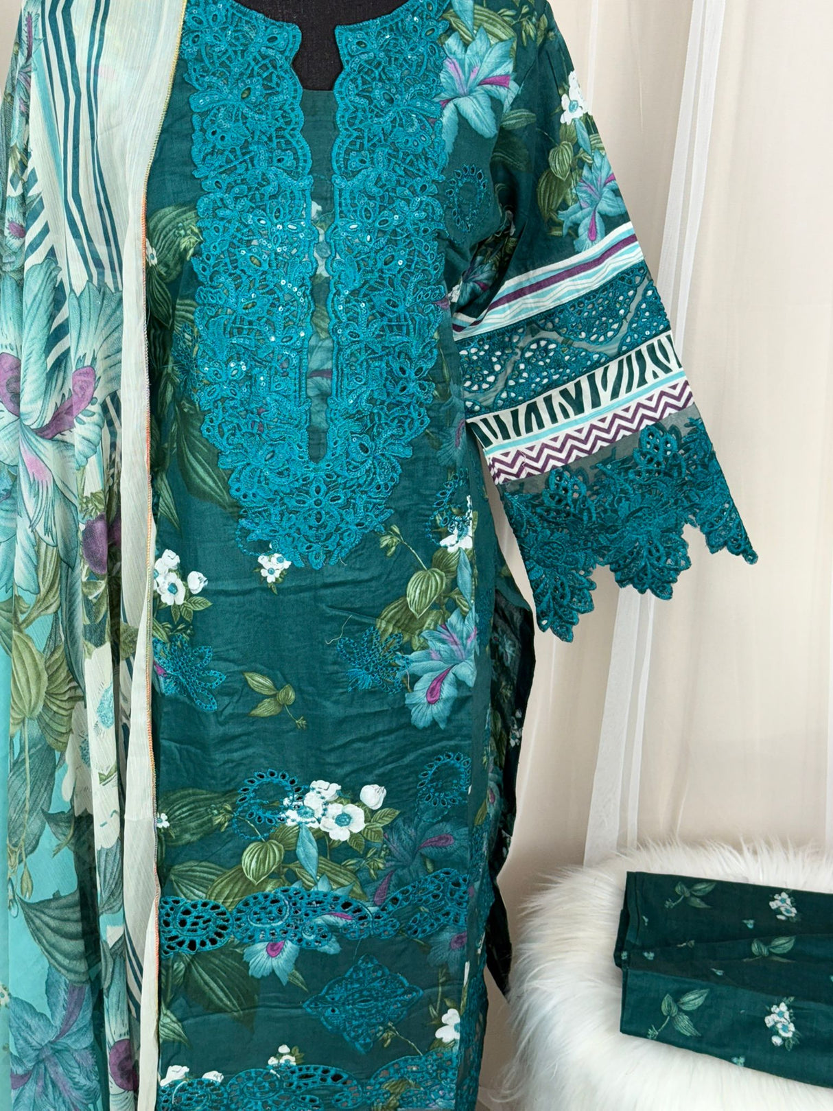 Luxury Embroidered Lawn Ready To Ship