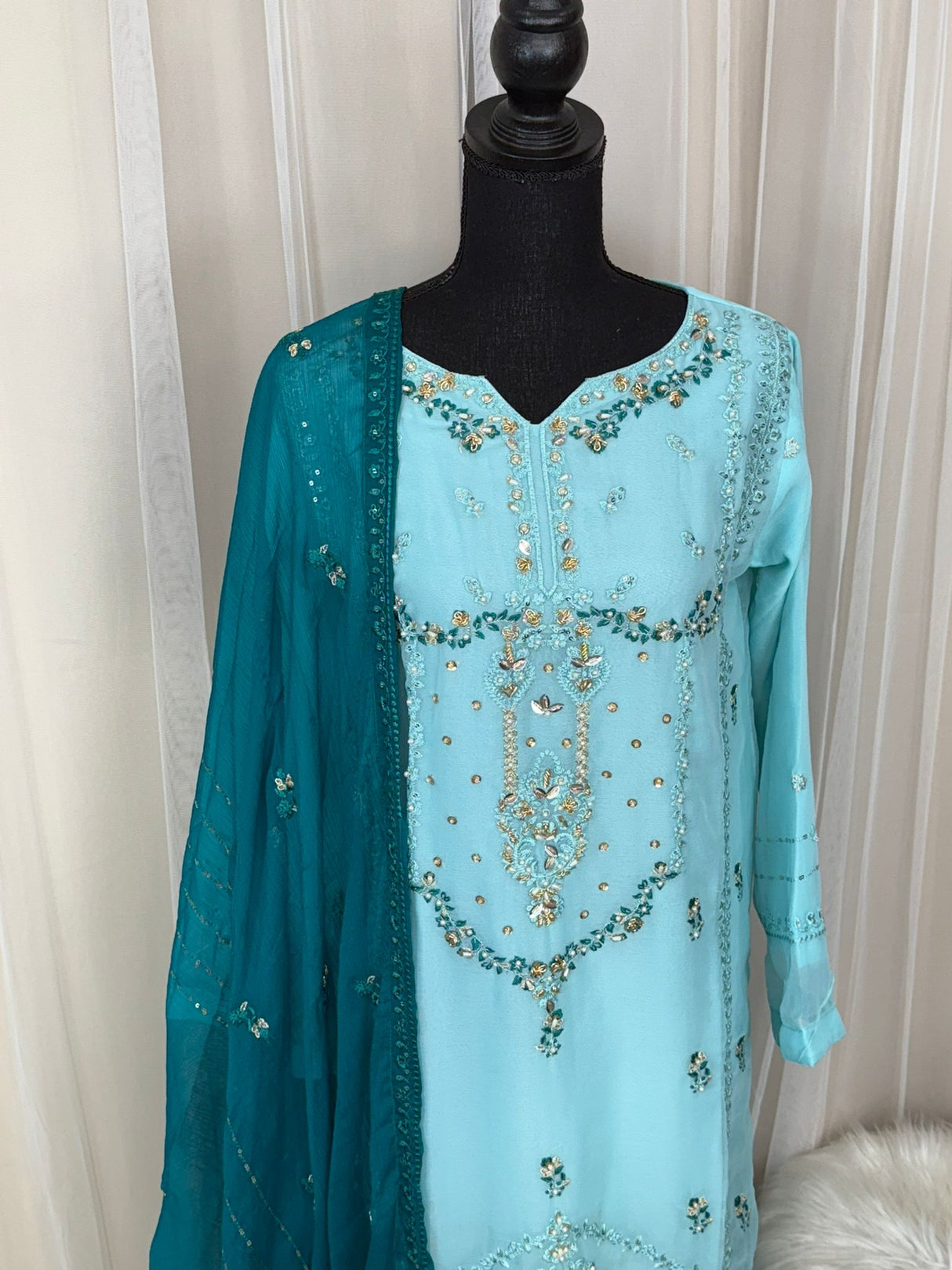 2pc Embroidered Kurti Collection Ready To Ship