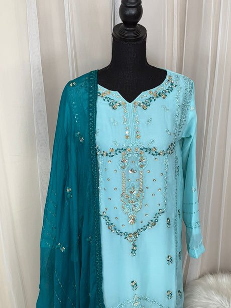 2pc Embroidered Kurti Collection Ready To Ship
