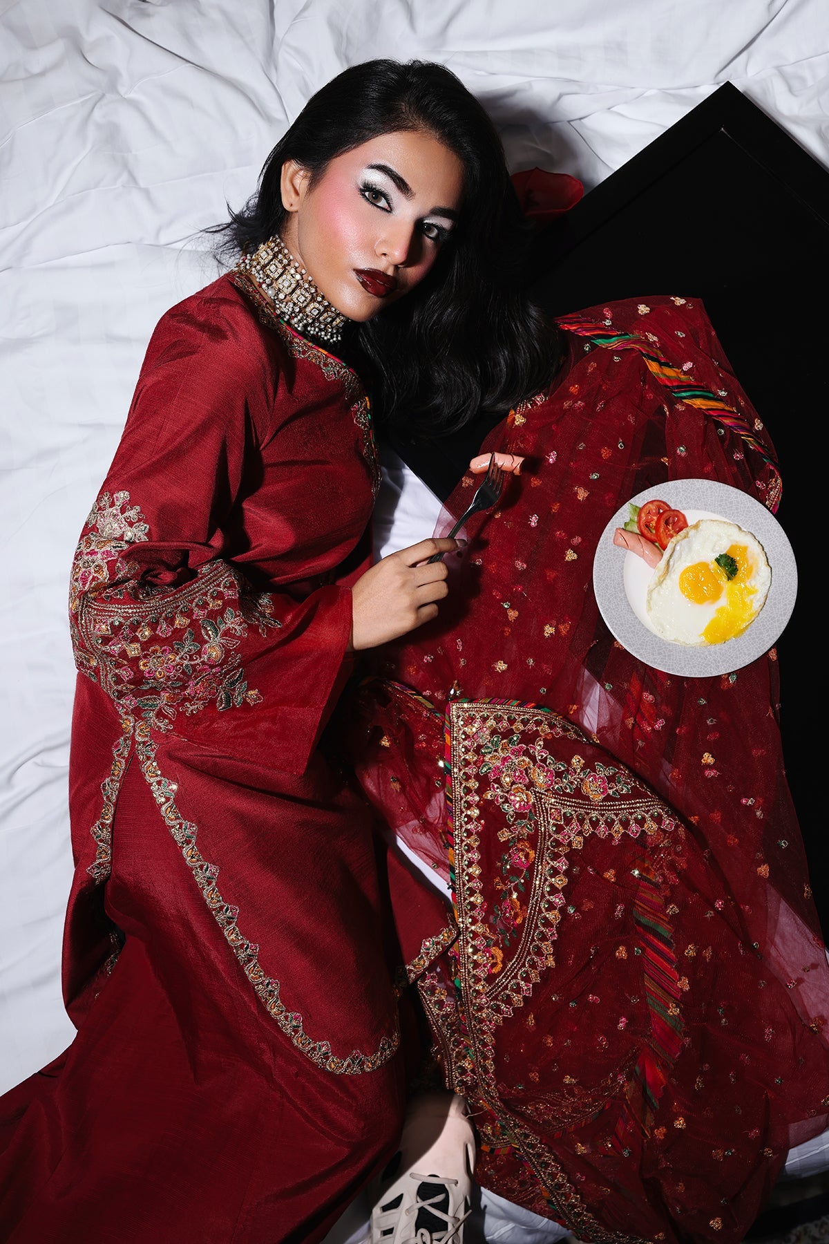 Charizma Luxury Embroidered Suit