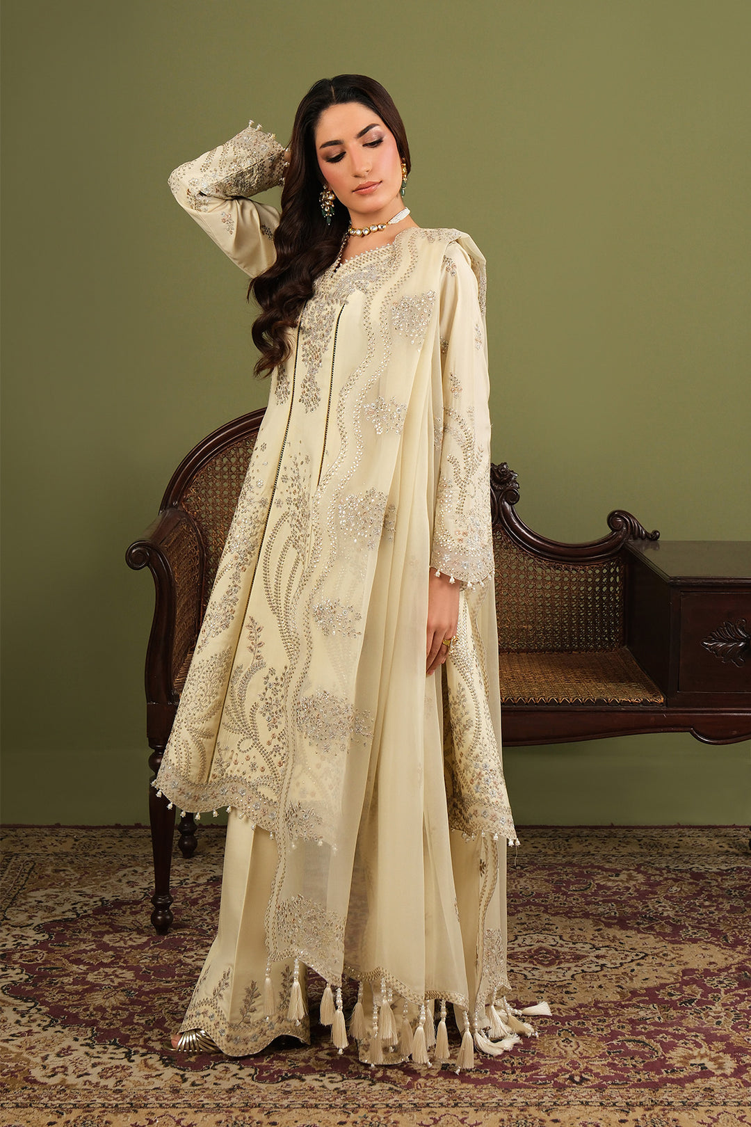 Luxe By Alizeh Raw Silk Suit
