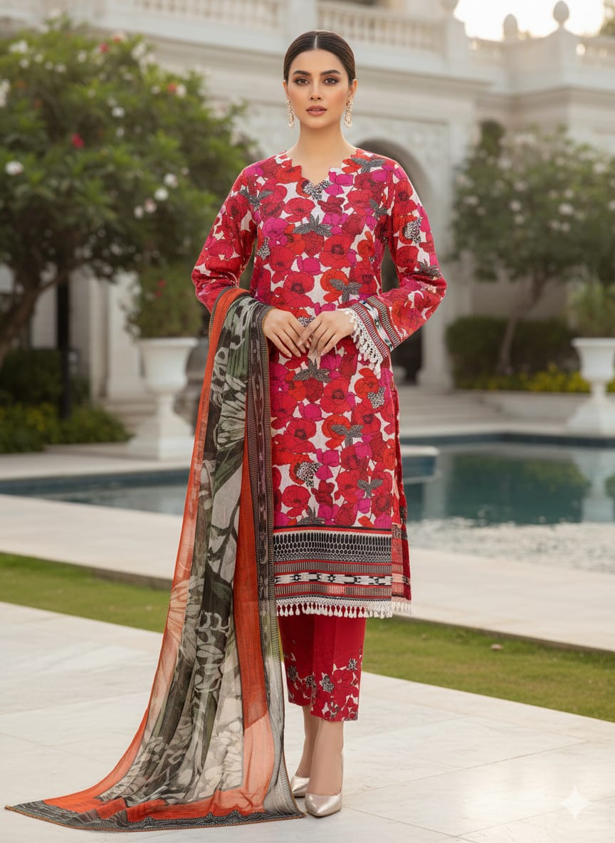 Luxury Embroidered Lawn Ready To Ship