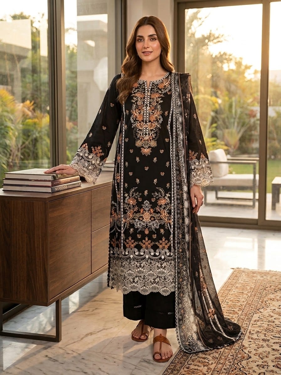 Munira Designers Embroidered Lawn