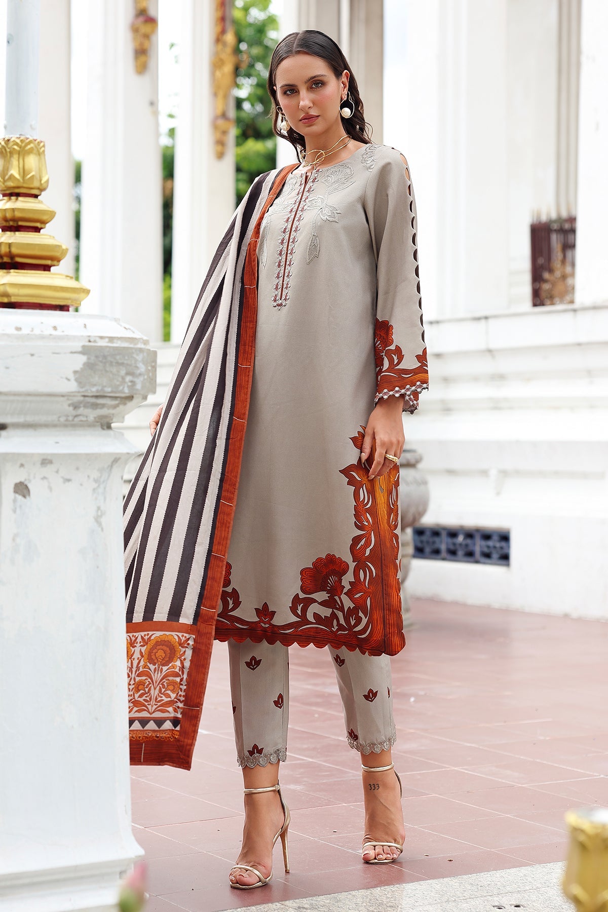 Aniiq By Charizma Embroidered Suit