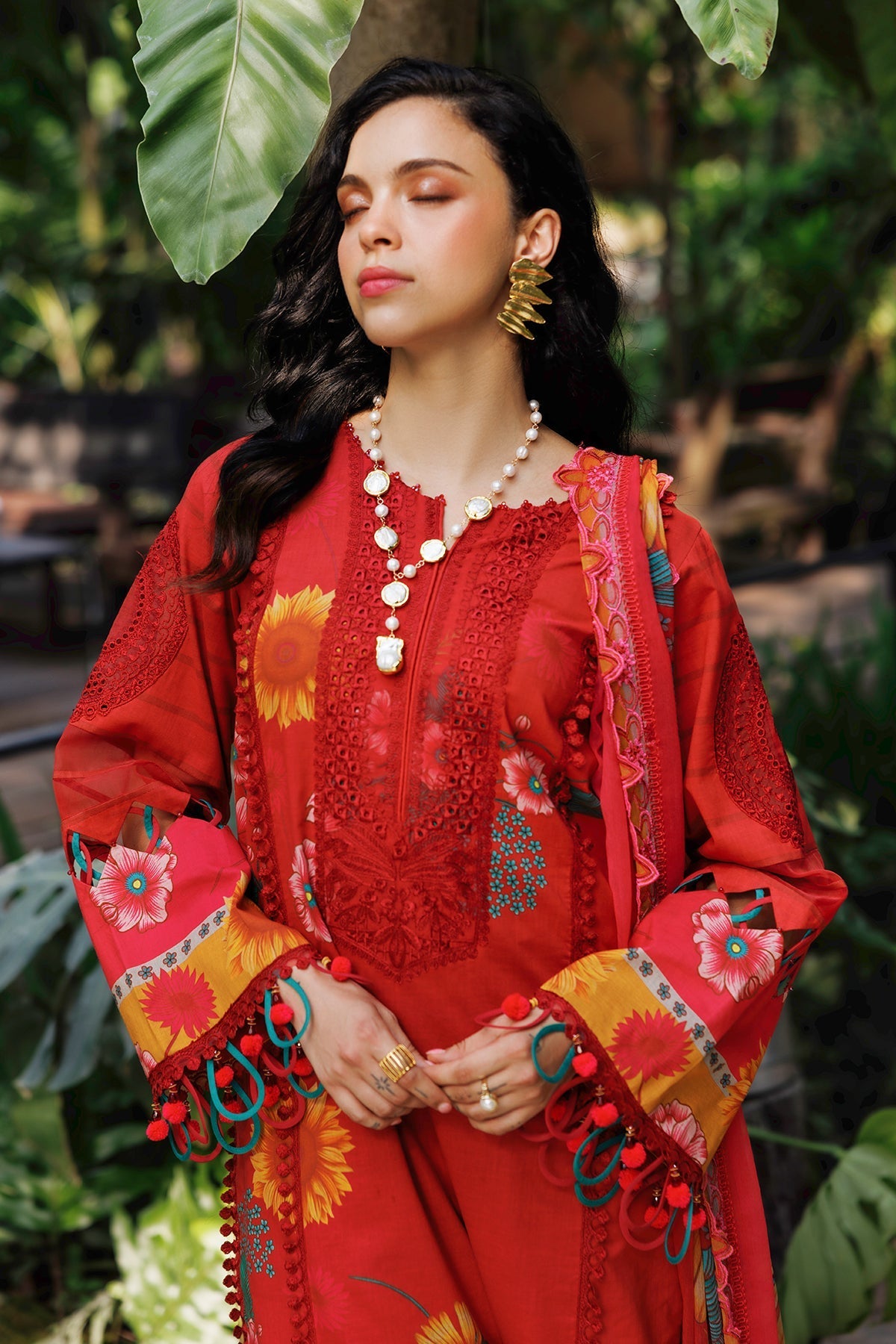 Charizma 3-PC Embroidered Lawn Suit