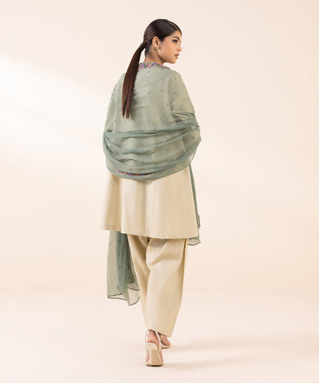 Sapphire Embroidered Light Khaddar Suit