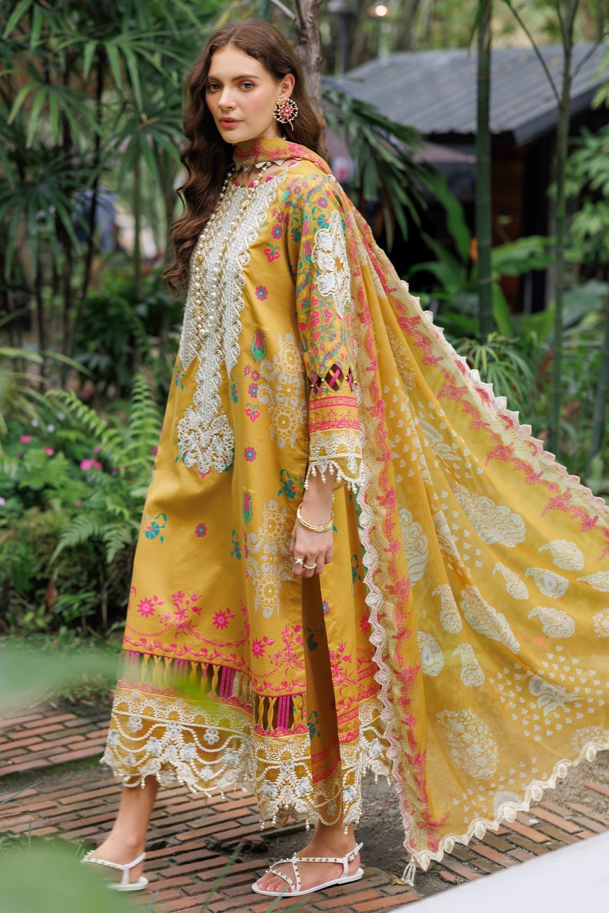 Charizma 3-PC Embroidered Lawn Suit
