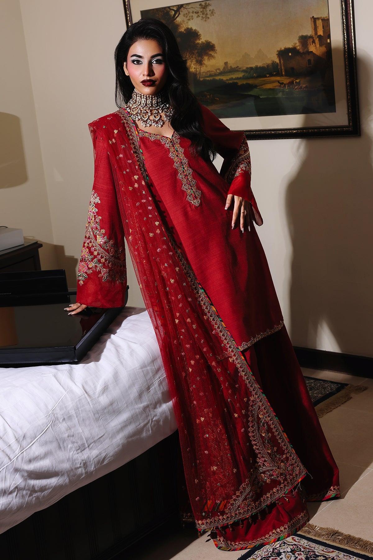 Charizma Luxury Embroidered Suit