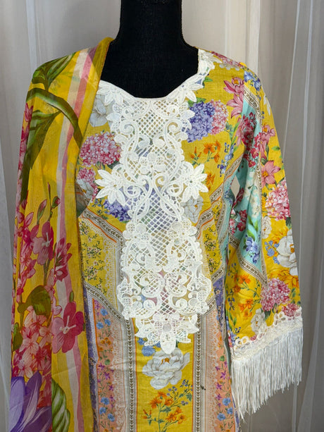 Luxury Embroidered Lawn Ready To Ship