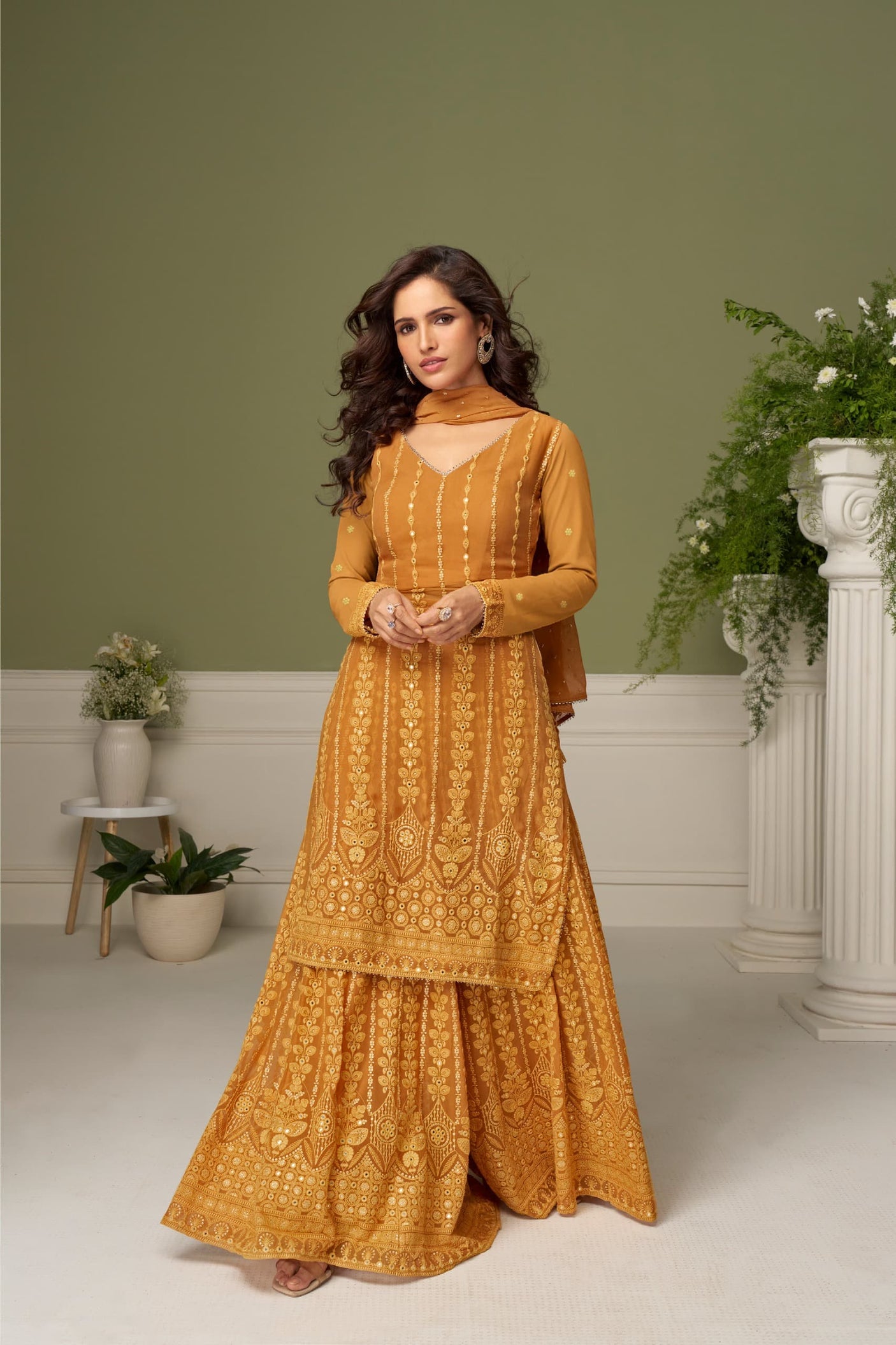 Indian Georgette Sharara Suite