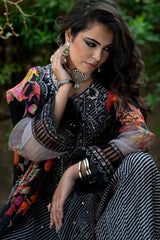 Vasal Embroidered Chiffon Suit By Charizma