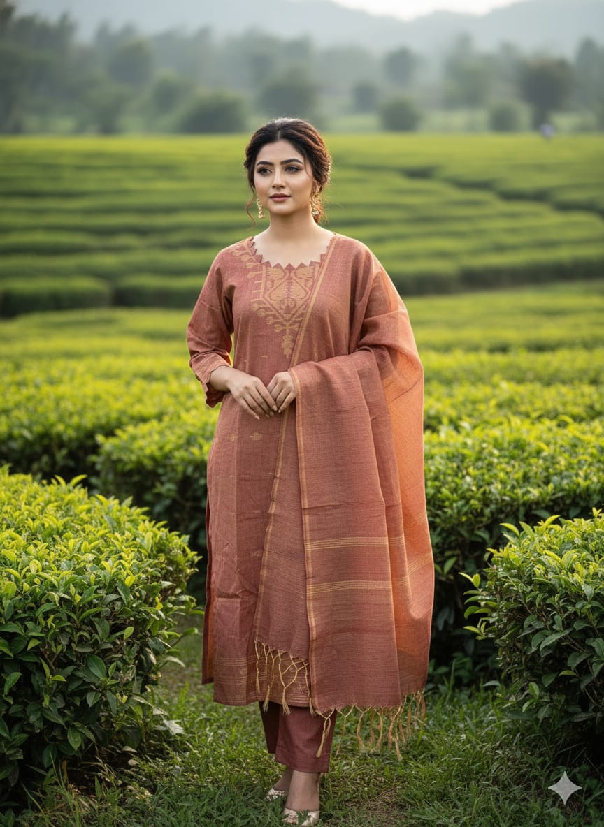 Bangladeshi Jamdani salwar kamiz