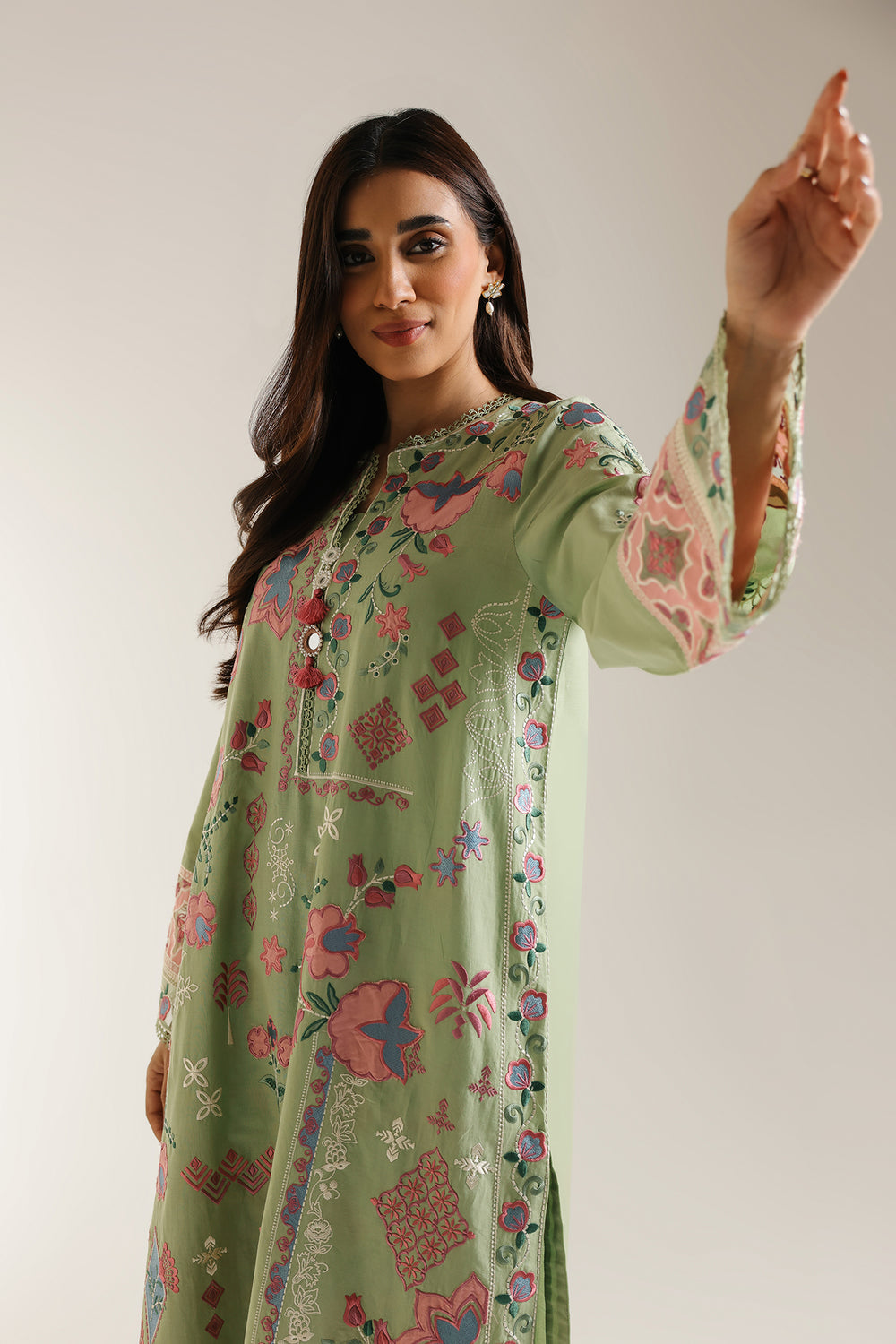Ethnic Embroidered 2pc Kurti