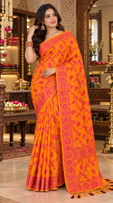 Indian Cotton Print Saree Without Blouse