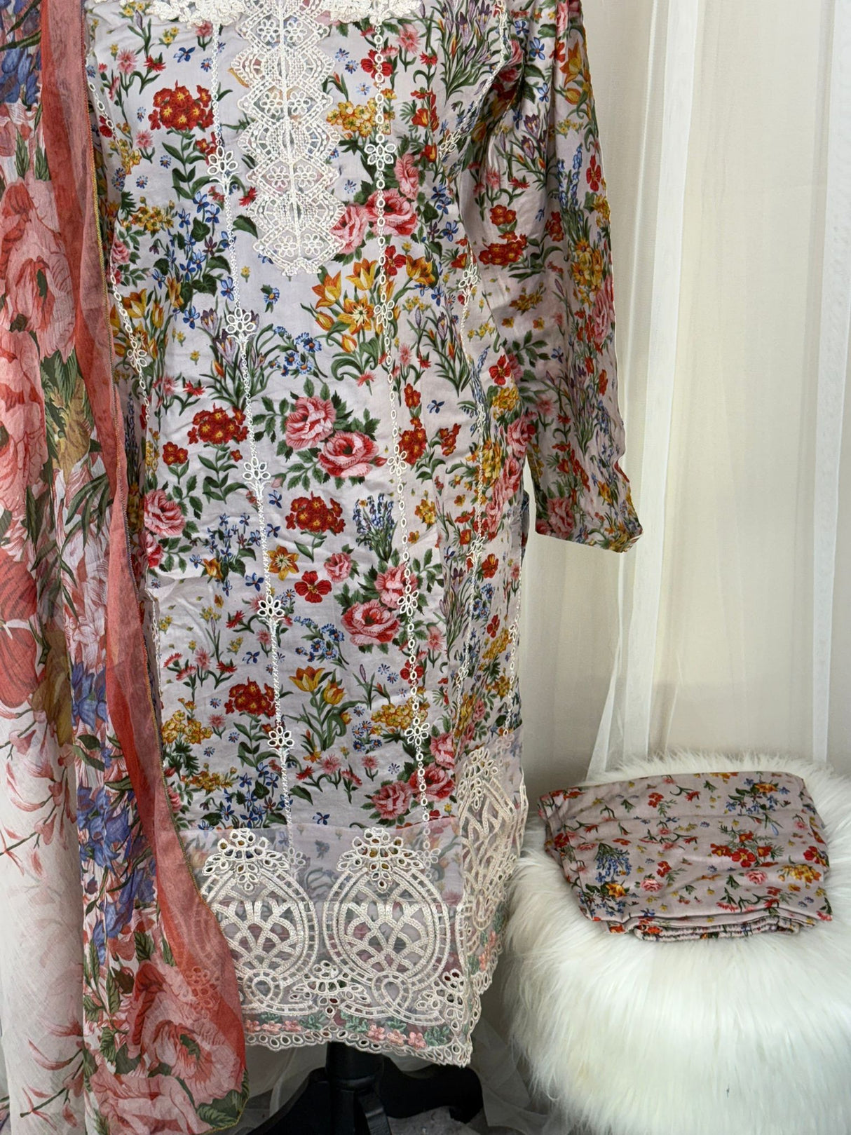 Luxury Embroidered Lawn Ready To Ship