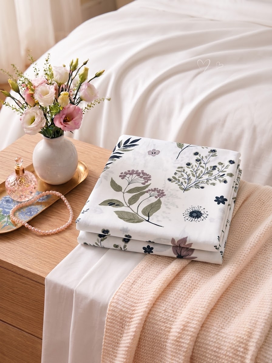 Pakistani King Size Bedsheet with Pillow Cover