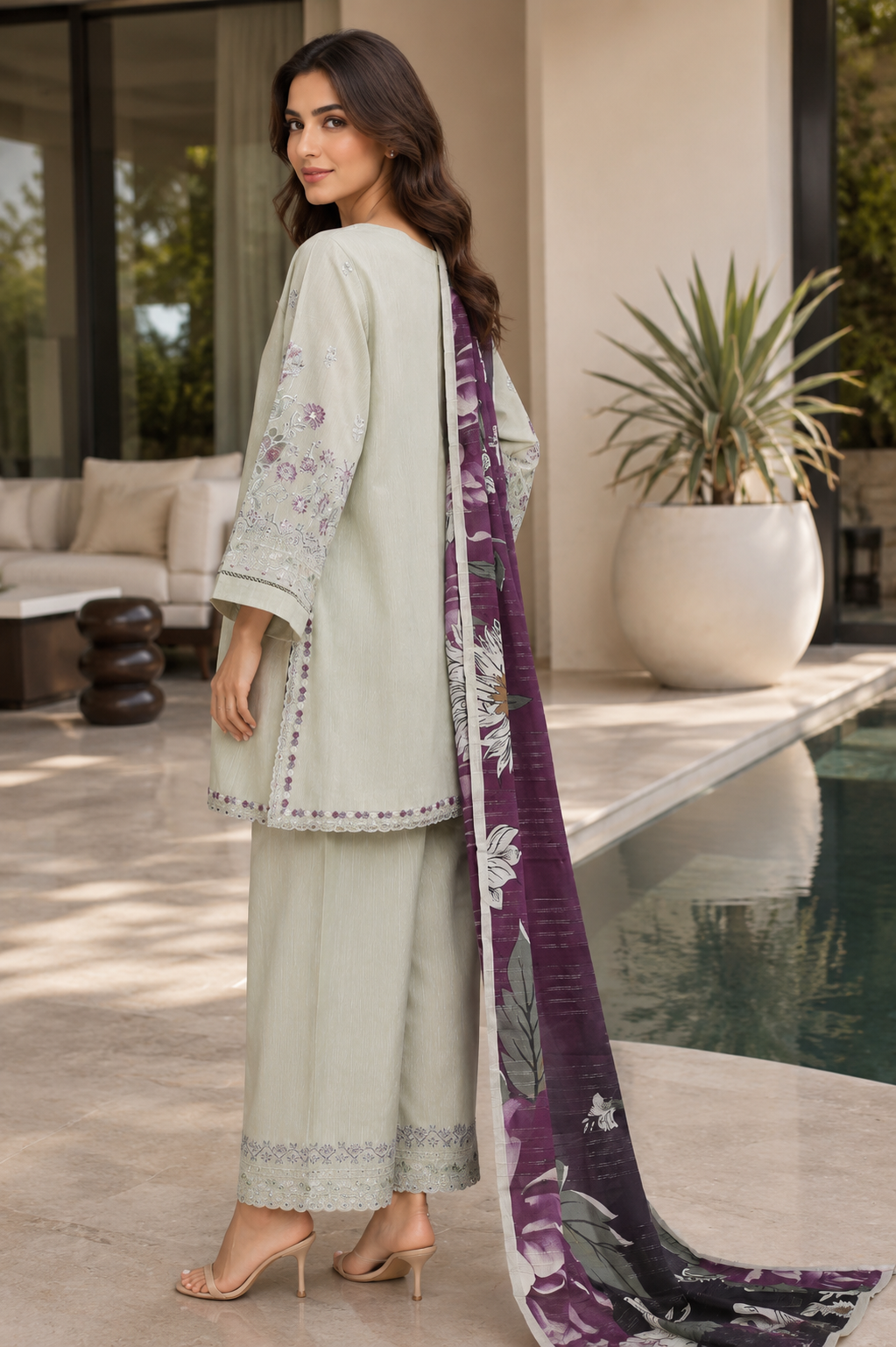 Sada Bahar Festive Embroidered Lawn