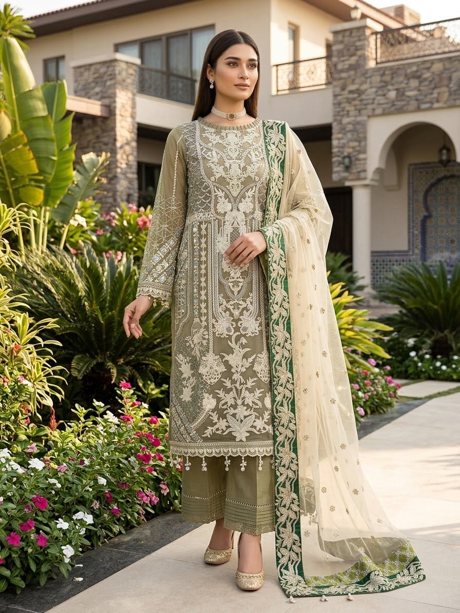 Maryam's Chiffon Embroidered Collection