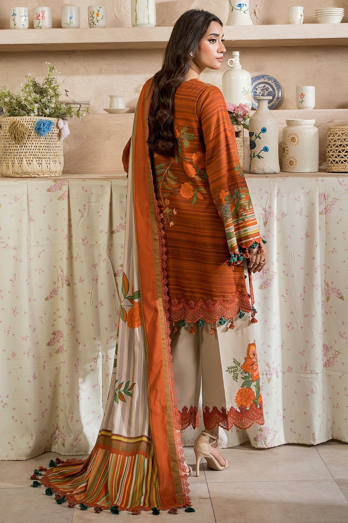 Charizma 3-PC Embroidered Lawn Suit