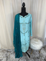 2pc Embroidered Kurti Collection Ready To Ship