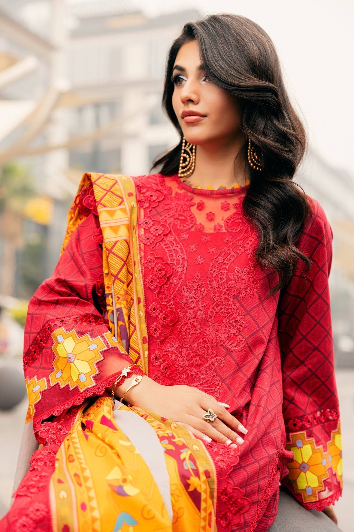 Charizma 3-PC Embroidered Lawn Suit