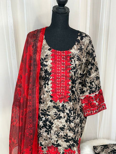 Luxury Embroidered Lawn Ready To Ship