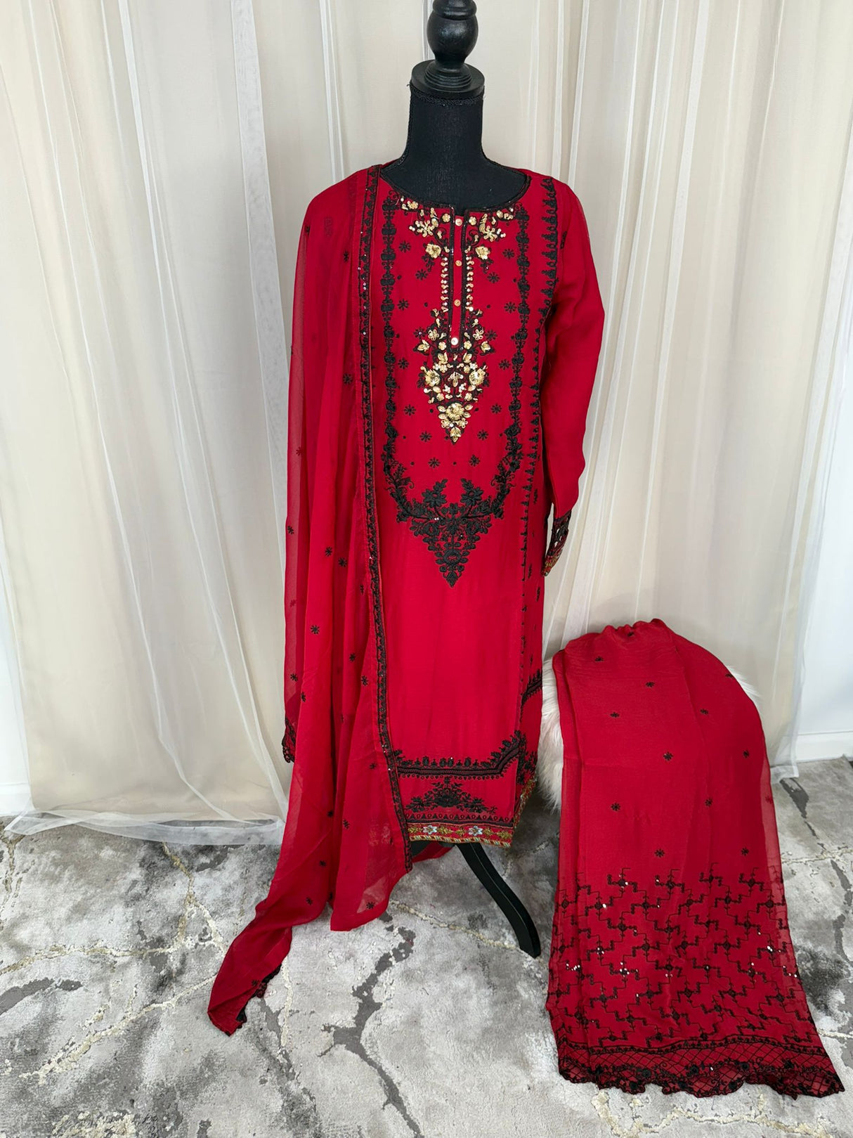 Luxury Embroidered Party wear Ready To Ship