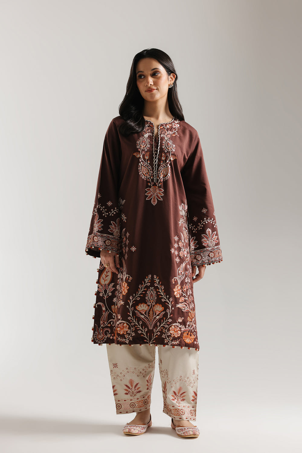 Ethnic Embroidered 2pc Suit