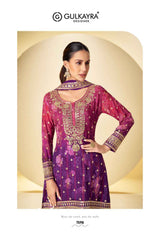 Gulkayra Designer Kanika Chinon Suit