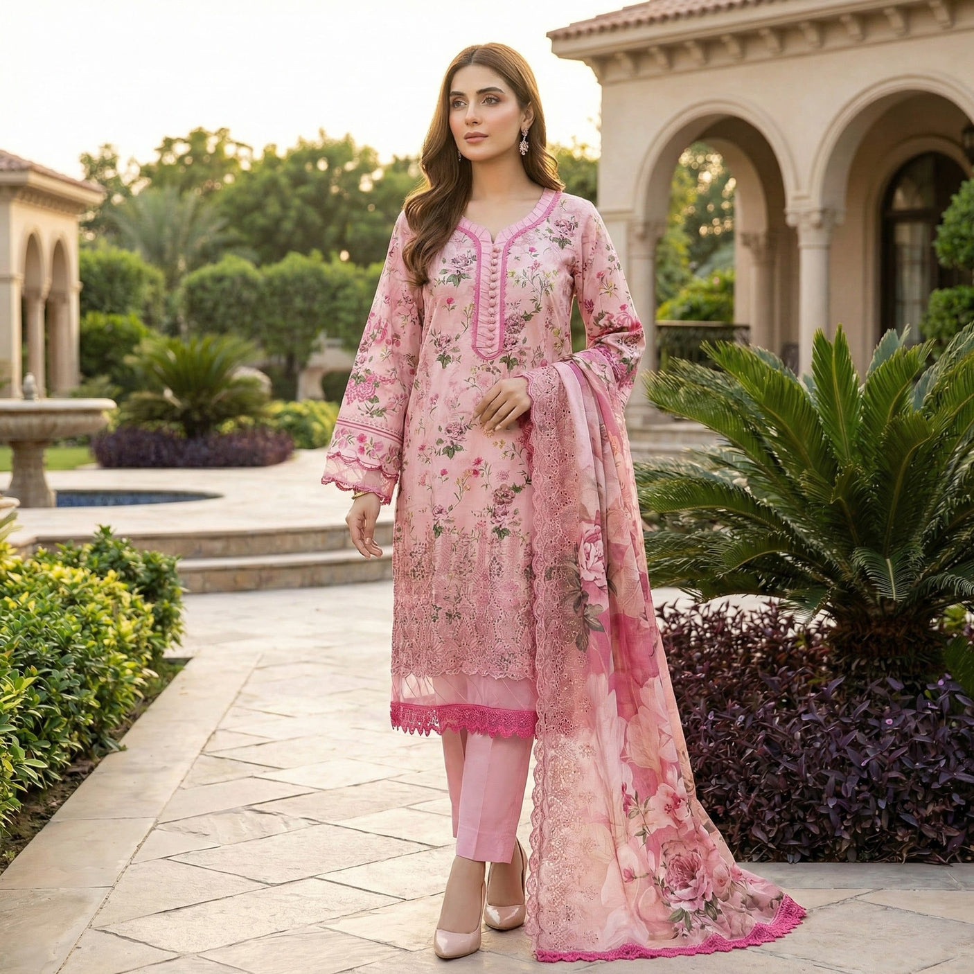 Firdous Premium Embroidered Lawn